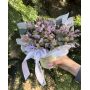Альстромерия и лимониум в коробочке - кашпо