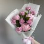 Букет "Розовое настроение" из пионов и диантусов