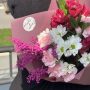Букет с солидаго и альстромерией "Снова в школу" Букет с солидаго и альстромерией "Снова в школу"